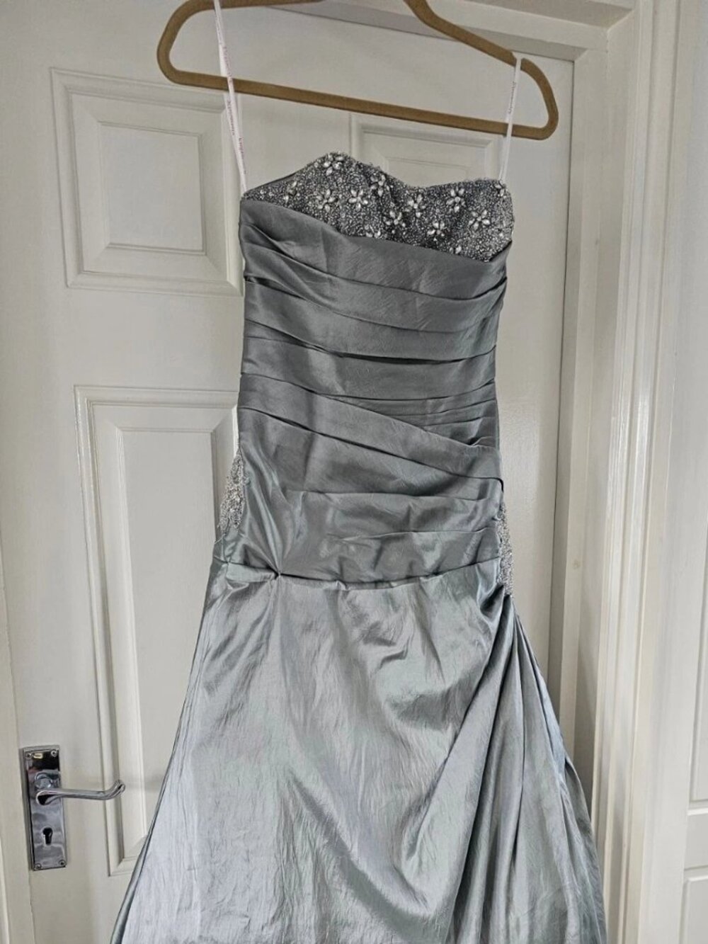 Graduation ceremony dress - silver tight bodysuit